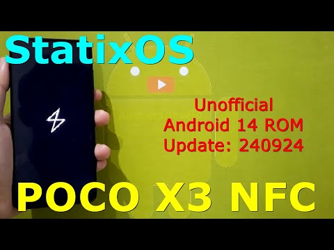 StatixOS Unofficial for Poco X3 Android 14 ROM Update: 240924