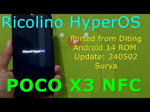 Ricolino HyperOS for Poco X3 Android 14 ROM Update: 240502